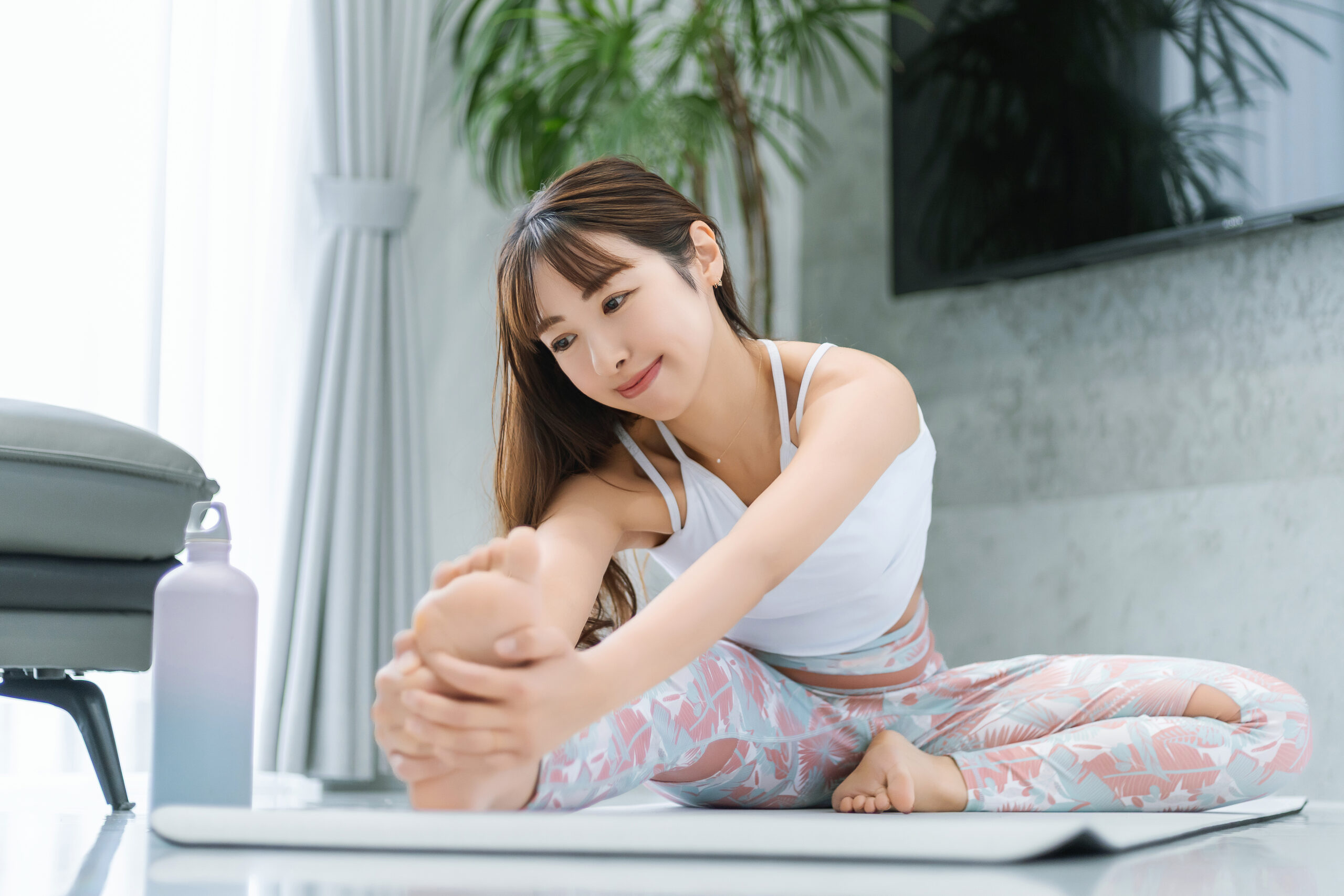 リラックスした女性